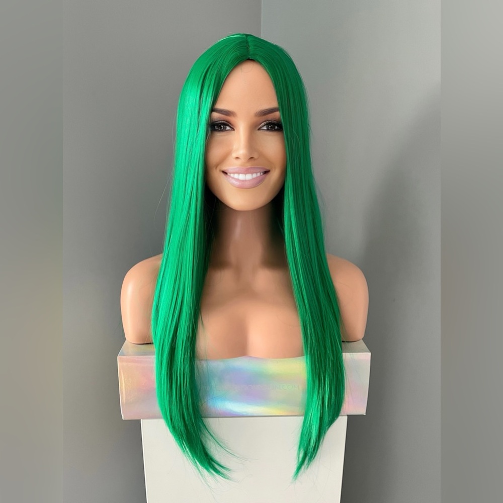 Vibrant Green Wig